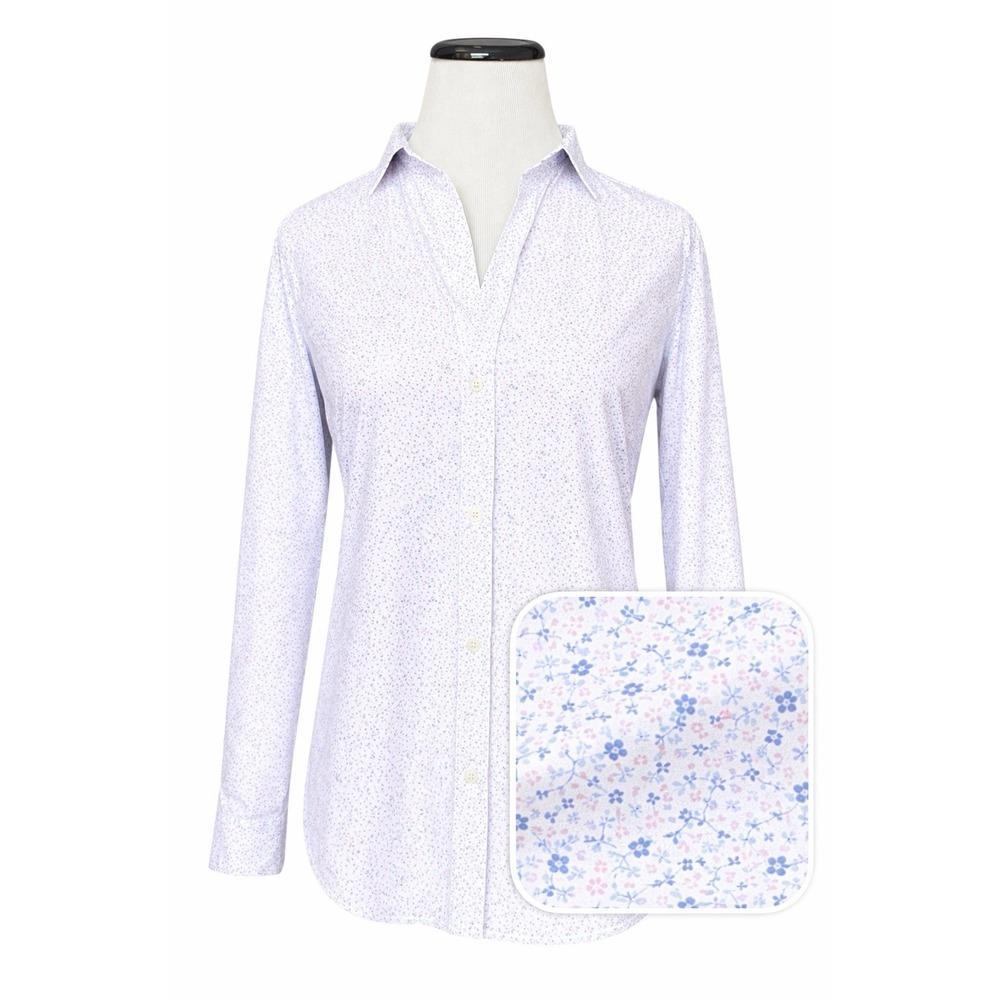 Frank & Eileen Frank Button Down Shirt Size Floral Italy Oversized Quiet Luxury - Picture 1 of 12